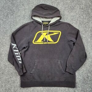 Klim Hoodie Mens Small Black Pullover Logo Snowmobile Motorcycle Riding Gear